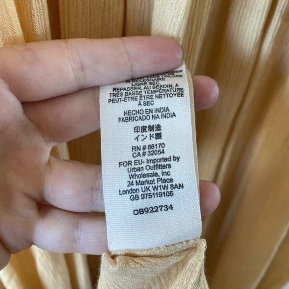 Free People Boho Embroidered Maxi Dress Gauze Flowy Beige Tan Cream Neutral - Picture 9 of 10